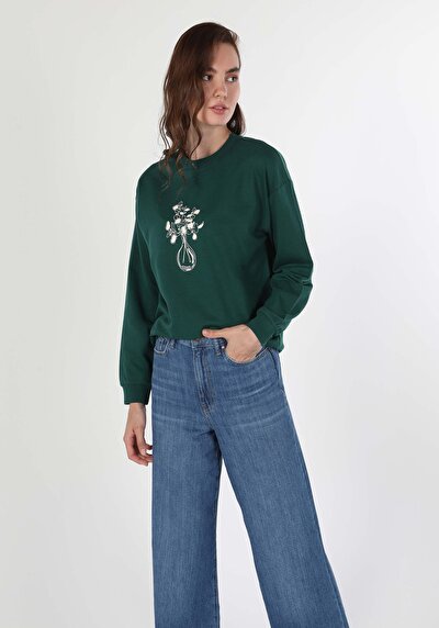 Image de Pull-over Vert Regular Fit Femme