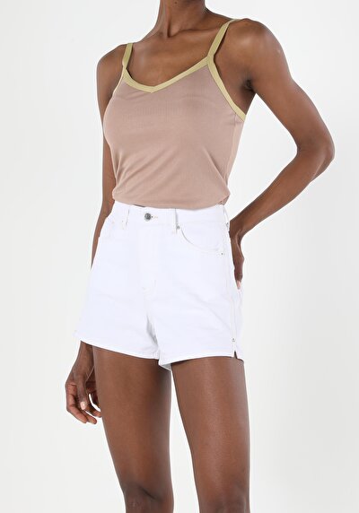 Image de Athlète Beige Slim Fit Femme