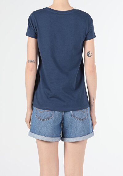 Image de T-shirt À Manches Courtes Marine Regular Fit Femme
