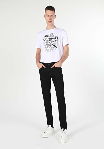 Afficher les détails de 040 Alex Pantalon Bleu Skinny  Leg  En  Skinny Fit Homme