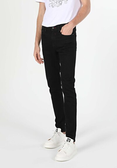 Afficher les détails de 040 Alex Pantalon Bleu Skinny  Leg  En  Skinny Fit Homme