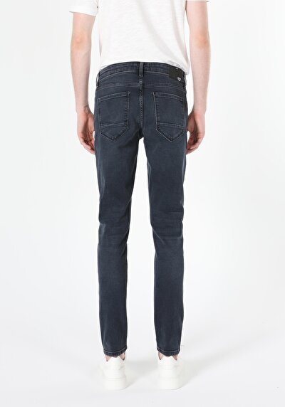 Image de 041 Danny Pantalon Bleu Foncé Slim Leg En Slim Fit Homme