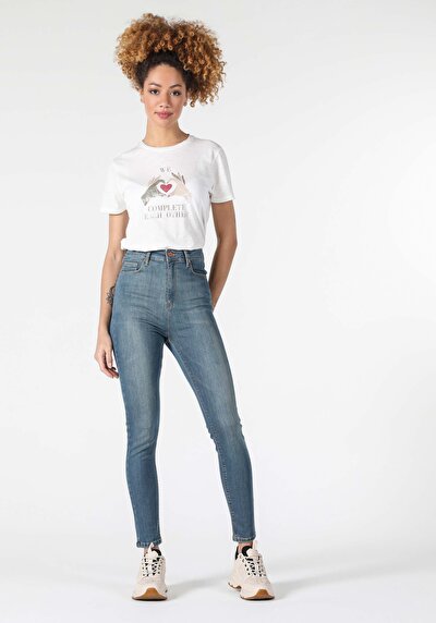 Image de 760 Diana Pantalon Denim Skinny Leg En Super Slim Fit Femme