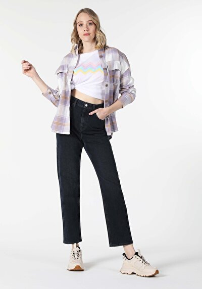 Image de 884 Lauren Pantalon Denim Bootcut En Straight Fit Femme