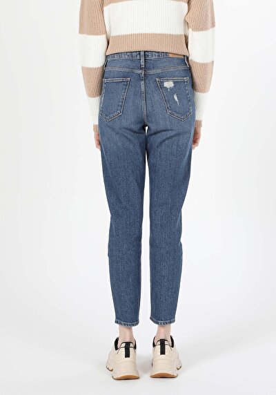 Image de 891 Maya Pantalon Denim   En  Slim Fit Femme