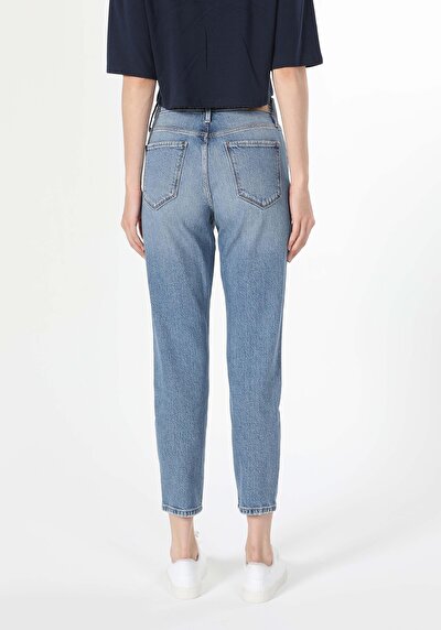 Image de 891 Maya Pantalon Bleu En Slim Fit Femme