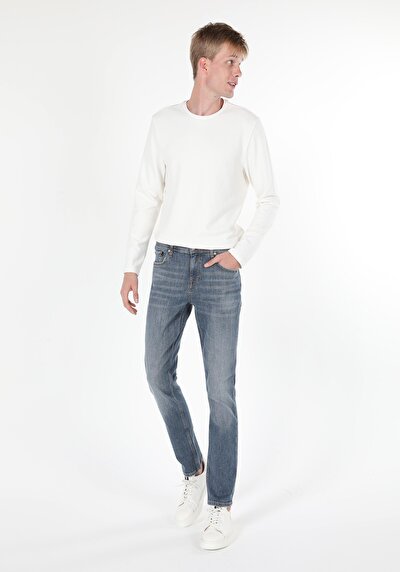 Image de 044 Karl Pantalon Denim Straight Leg  En  Straight Fit Homme