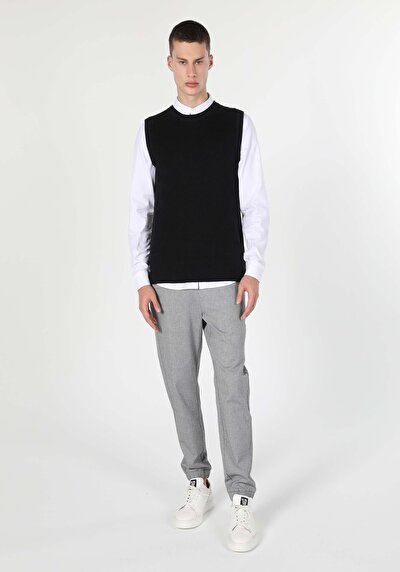 Image de Pull Noir Slim Fit   Homme