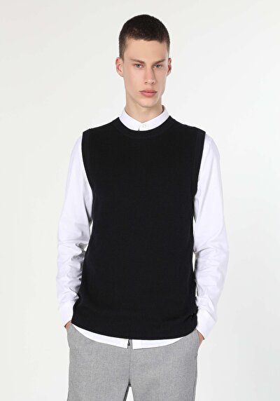 Image de Pull Noir Slim Fit   Homme