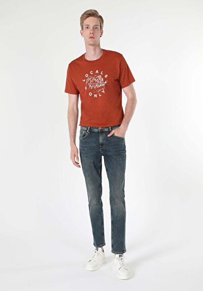 Image de 067 Jack Pantalon Bleu Tapered Leg En Regular Fit Homme