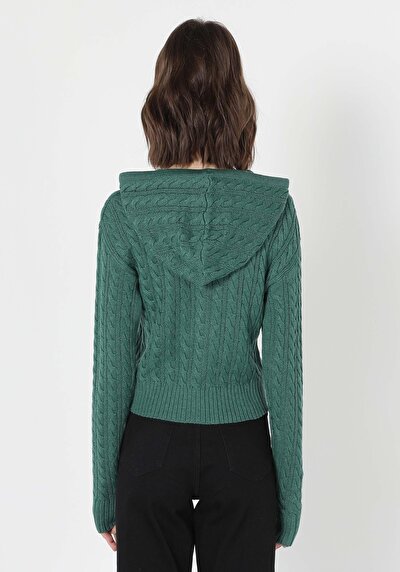 Image de Cardigan Tricot Vert Femme