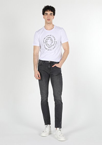 Image de 044 Karl Pantalon Bleu Straight Leg  En  Straight Fit Homme