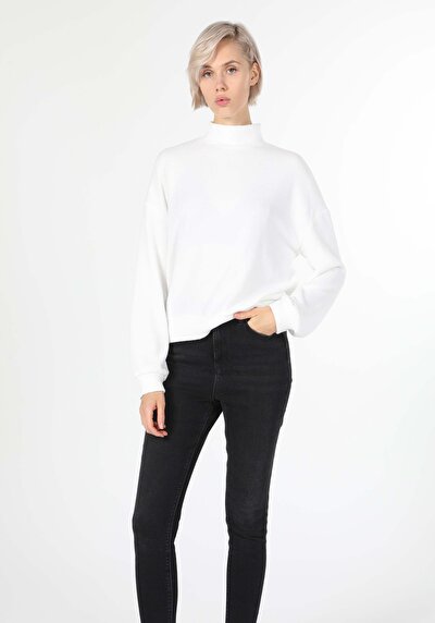 Image de T-shirt À Manches Longues Blanc Regular Fit Femme