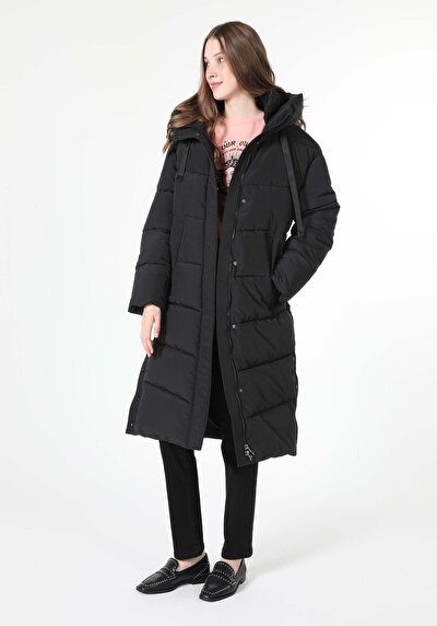 Image de Manteau Noir Regular Fit Femme
