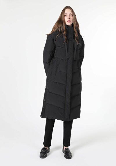 Image de Manteau  Noir Regular Fit  Femme