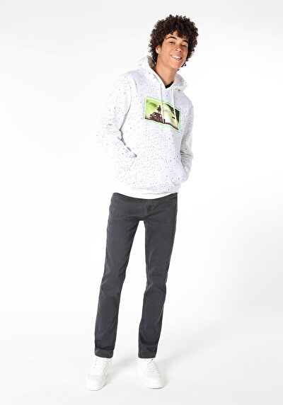 Afficher les détails de Pantalon Anthracite Straight Leg  En  Straight Fit Homme