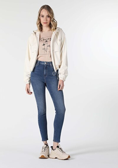 Image de 760 Diana Pantalon Bleu Skinny Leg En Super Slim Fit Femme