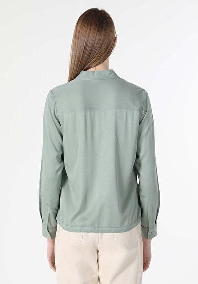 Image de Chemise À Manches Longues Vert Femme