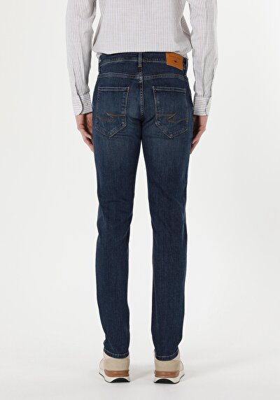 Image de 044 Karl Pantalon Bleu Straight Leg  En  Straight Fit Homme