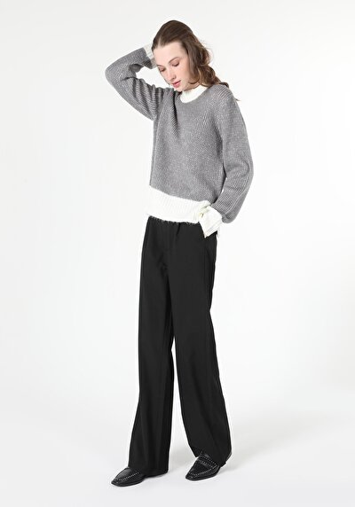 Image de Pull Gris Regular Fit   Femme
