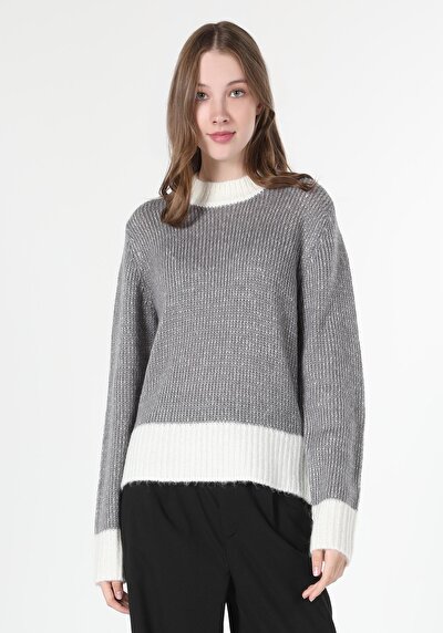 Image de Pull Gris Regular Fit   Femme