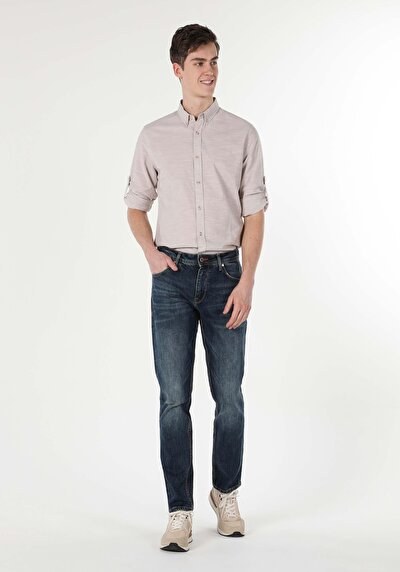 Image de 067 Jack Pantalon Vert Tapered Leg  En  Regular Fit Homme