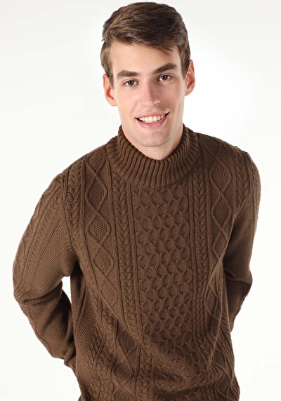 Image de Pull Marron Regular Fit   Homme