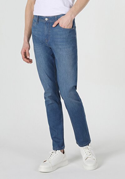 Image de 067 Jack Pantalon Bleu Tapered Leg En Regular Fit Homme