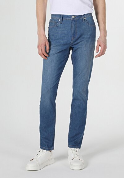 Image de 067 Jack Pantalon Bleu Tapered Leg  En  Regular Fit Homme