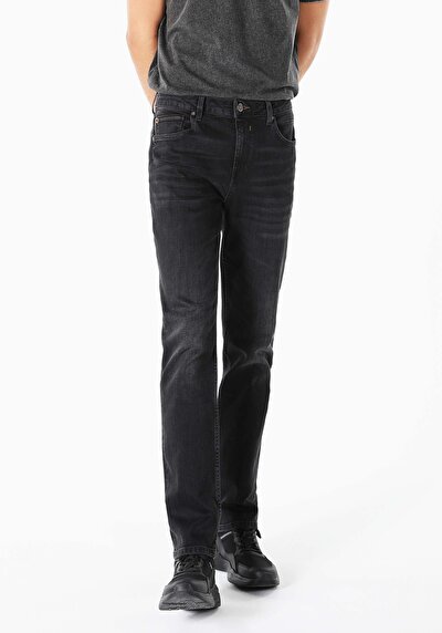 Image de 045 David Pantalon Noir Straight Leg  En  Regular Fit Homme