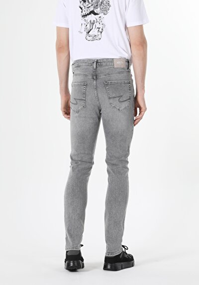 Afficher les détails de 035 Ryan Pantalon Gris Slim Leg  En  Skinny Fit Homme