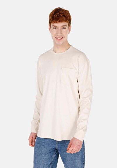 Image de T-shirt À Manches Longues Blanc Regular Fit Homme