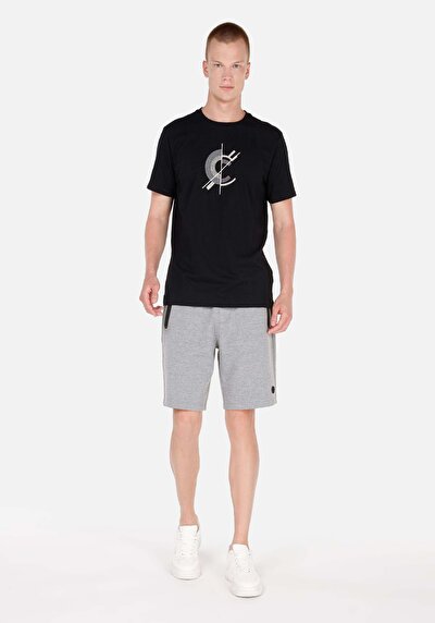 Image de T-shirt À Manches Courtes Noir Regular Fit Homme
