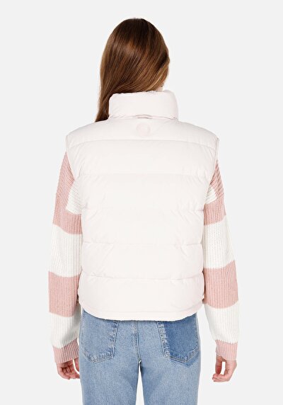 Afficher les détails de Gilet Blanc Regular Fit Femme