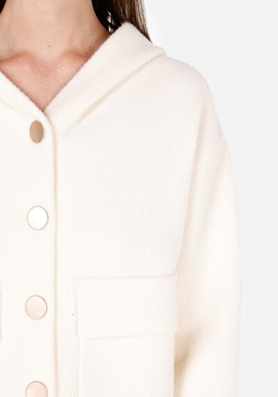 Afficher les détails de Cardigan Tricot Blanc Regular Fit Femme