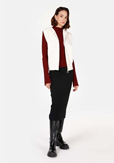 Image de Cardigan Tricot Ecru Regular Fit Femme