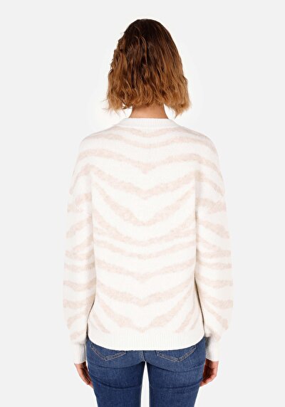 Image de Pull Blanc Regular Fit Manches Longues  Femme