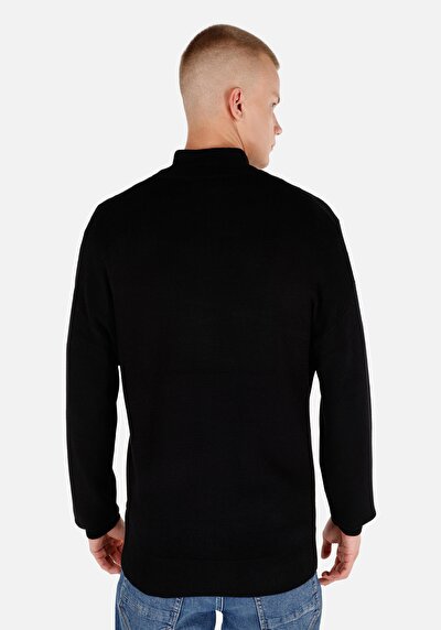 Image de Cardigan Tricot Noir Regular Fit Homme