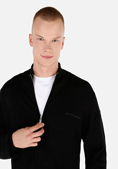 Image de Cardigan Tricot Noir Regular Fit Homme