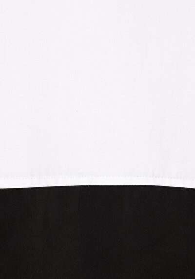 Afficher les détails de Chemise À Manches Longues Blanc Regular Fit Droit Popeline Femme
