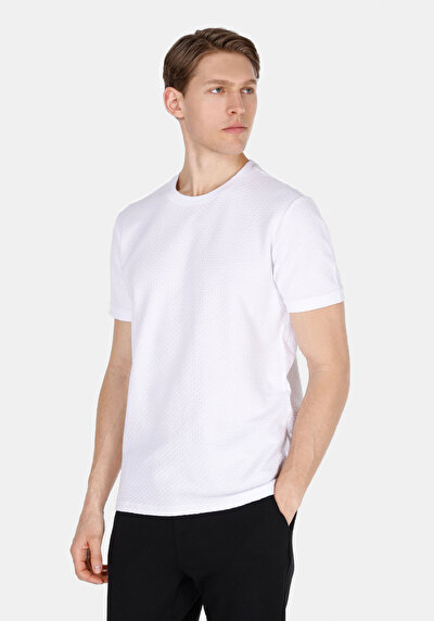 Image de Blanc Homme T-shirt À Manches Courtes