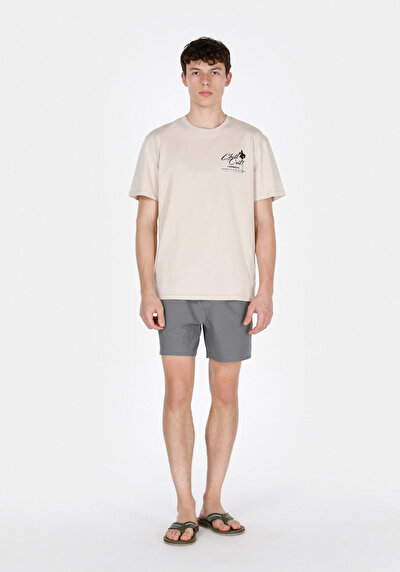 Image de Short De Bain Noir Slim Fit Doublé Homme