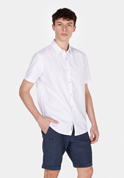 Image de Blanc HOMME Chemise à manches courtes