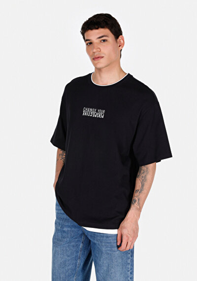 Image de Noir Homme T-shirt À Manches Courtes