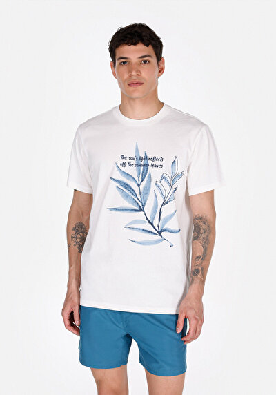 Image de Blanc HOMME T-Shirt à Manches Courtes