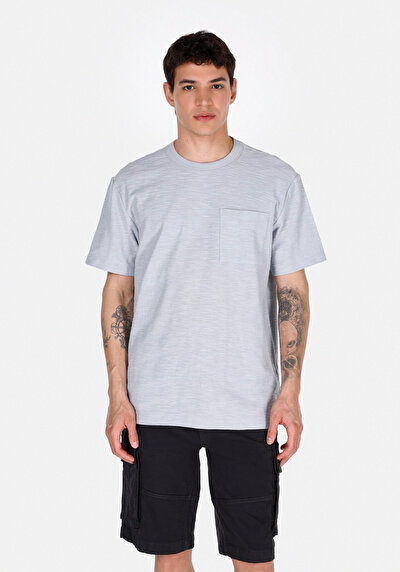 Image de Bleu Homme T-shirt À Manches Courtes