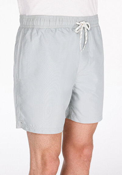 Image de Short De Bain Vert Slim Fit Doublé Homme