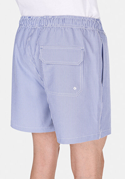 Image de Short De Bain Marine Slim Fit Doublé Homme