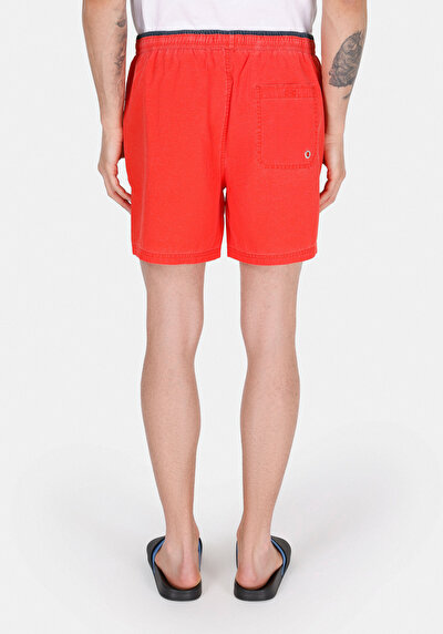 Image de Short De Bain Corail Slim Fit Doublé Homme