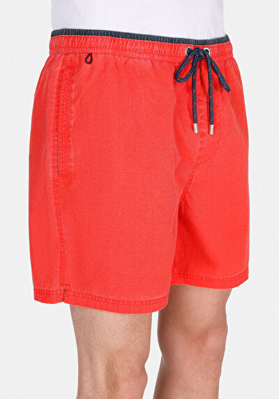 Image de Short De Bain Corail Slim Fit Doublé Homme